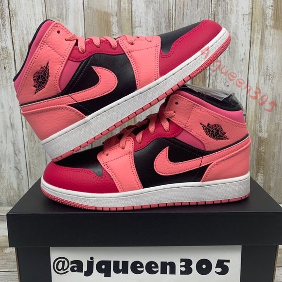 Air Jordan 1 Mid Coral Chalk - Picture 2 of 6